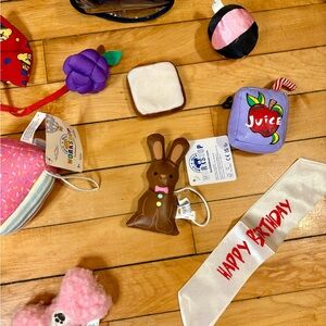 Build a Bear Accessory Lot Vintage/New Chocolate Bunny Rainbow Cake Wristie